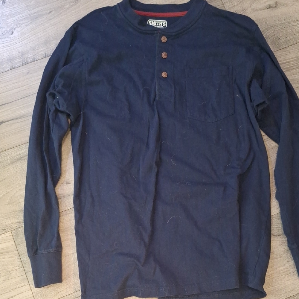 SMITH Dark Blue Long Sleeve Tee